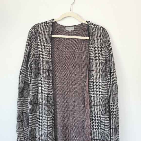 JOSEPH A. Plaid Long Sleeve Open Cardigan - Picture 2 of 7